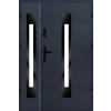 Drzwi zewnetrzne dwuskrzydłowe S33 BLACK antracyt 55mm